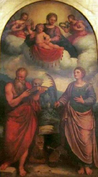 Girolamo Troppa Madonna and Child in glory with china oil painting image